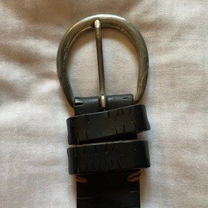 Black Leather Hugo Boss Belt
